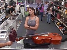Brazilian MILF Vanessa turns cock into a musical instrument